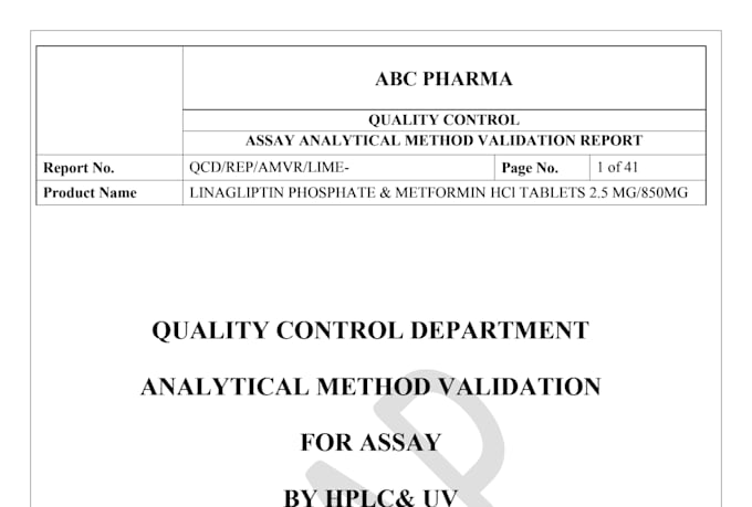 do ectd, dmf,  be study,amv,pvr,bmr and regulatory affairs documents